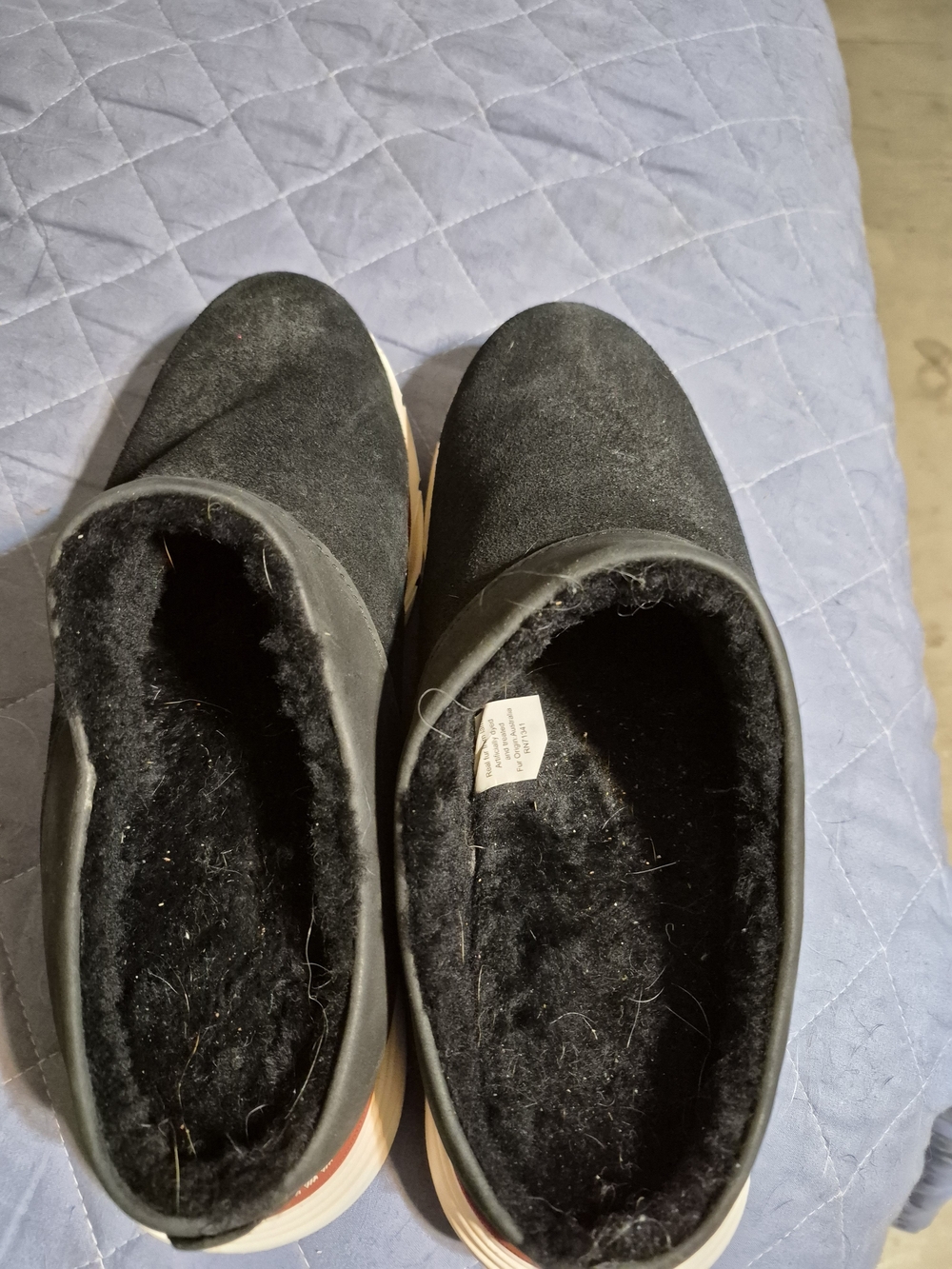 L.L. Bean Black Slip-On Fleece-Lined Women's Shoes